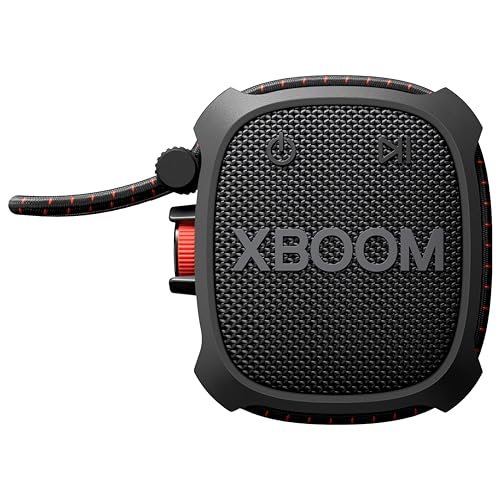 LG XG2T XBOOM Go Wireless Speaker with Powerful Sound and up to 10 HRS of Battery, Adjustable String, IP67 with Miltary Standard Durable