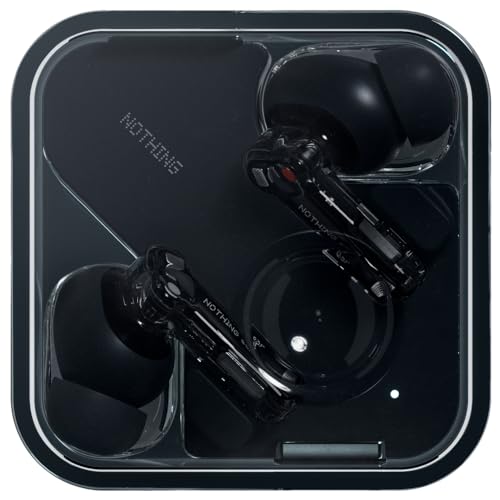 Nothing Ear Wireless Earbuds with ChatGPT Integration, Smart ANC, Hi-Res Audio with LDAC & LHDC, 11mm Dynamic Bass Boost, 40.5H Playtime, 6 Mics for Calls Headphones, Wireless Charging Black