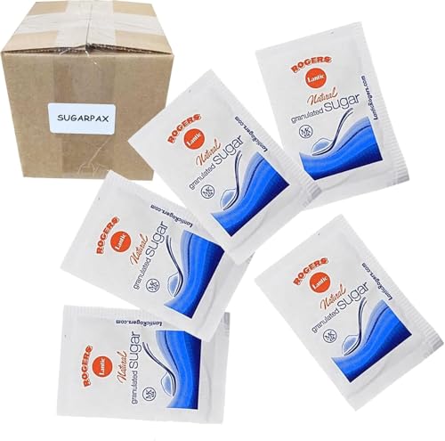 SugarPax - Rogers Sugar Sachets Ideal for Servings of Coffee & Tea (200ct)