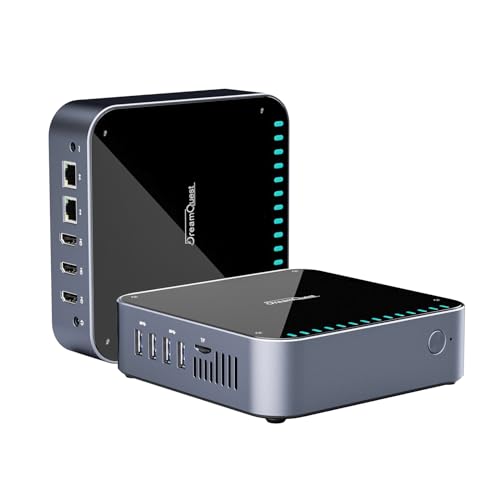 DreamQuest Mini PC mit Windows 11 Pro 16GB RAM 512GB M.2 SSD Intel N95 (bis zu 3.4Ghz) Micro Desktop Computer mit 4K HDMI/LAN/WiFi 5/Bluetooth4.2/USB3.2 für Office Business Klein PC Besser als N5105