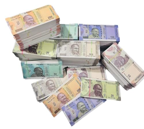 (Total 600 Fake Notes) Playing Indian Currency Fake Note Fake Currency Notes Dummy Rupee Bundle Money For Kids To Play Nakli Note Learning And Education Money For Kids,Green