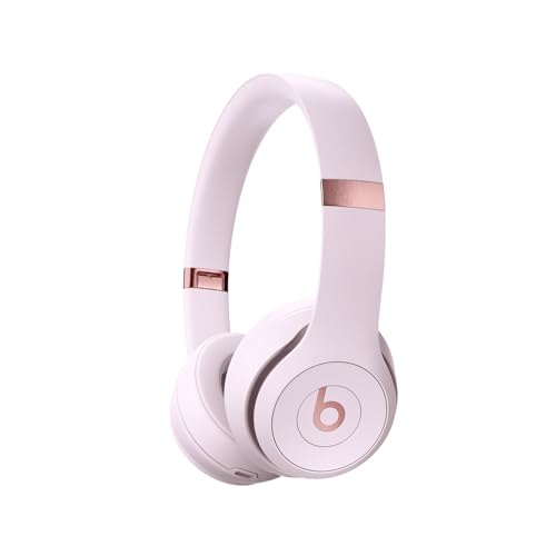 Beats Solo 4 - Wireless Bluetooth On-Ear Headphones, Apple & Android Compatible, Up to 50 Hours of Battery Life - Cloud Pink