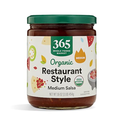 365 by Whole Foods Market, Organic Salsa, Restaurant Style Medium, 16 Ounce