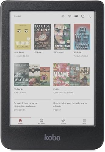 Kobo Clara Colour | eReader | 6" Glare-Free Colour E Ink Display | Dark Mode Option | Waterproof | Audiobooks | 16GB of Storage | Black