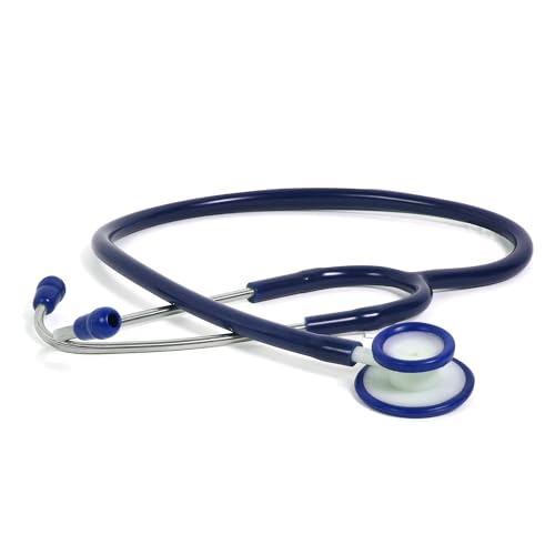 RCSP Stethoscope for Medical Use, Standard Whitetone I Medical students and nurses staff I Acoustic Plastic Chest Piece I Clear Sound Lightweight Stethoscope (BLUE)