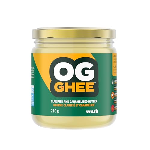 OG GHEE | 210g | Hormone and Antibiotic Free, Clarified Butter, Caramelized Flavour, Keto and Paleo Friendly, Gluten Free, Lactose and Casein Free, Carnivore