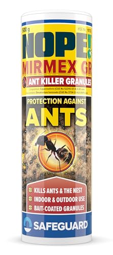NOPE! Ant Killer Bait Powder 500g for Indoors and Outdoors | Targeted Ant Nest Killer for Mess-Free Elimination | Micro-Encapsulated Delayed-Action Blue Bait Targets Every Stage of Ant Lifecycle