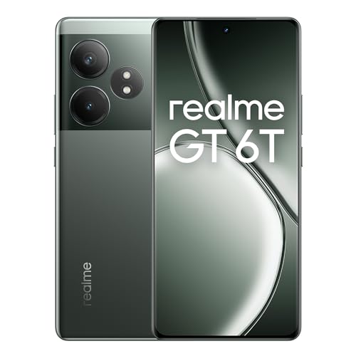realme GT 6T 5G Smartphone 8+256 GB, Snapdragon 7+ Gen 3 Flagship Chipset, 120Hz 6000nit Hyper Display, 120W SUPERVOOC Charge, 5500mAh Massive Battery, Sony 50MP OIS Camera, Razor Green(no Adapter)