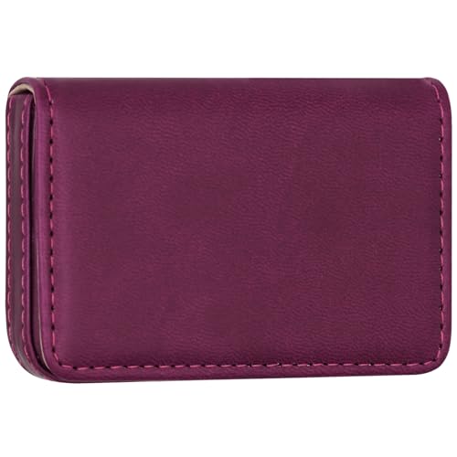 AI-DEE RFID Blocking Wallet - Minimalist Leather Business Credit Card Holder (PW-Wine Red)