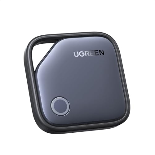 UGREEN FineTrack kompatibel mit Apple Find My (nur iOS), Bluetooth Tracker für Gepäck, Schlüsselfinder, Finder für Schlüssel, Koffer, Reisepässe Smarttag mit Austauschbarer Akku (1 Pack)
