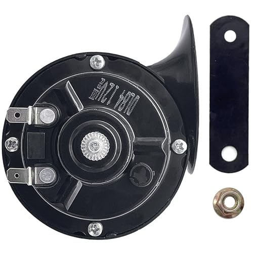 GIONAR Super Loud 12V Waterproof Snail Train Horn, Universal Electric Air Horn Double Horn for Car, Motorcycle, Truck, Boat