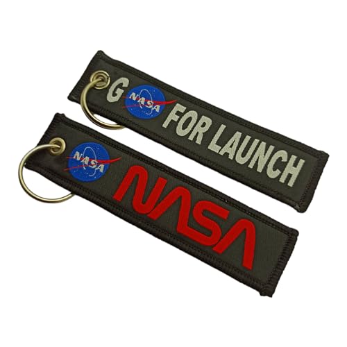 Nasa Go For Launch Auto Car Racer Keychain Keyring Lanyard Backpack Accessory, Motorbike And Racer Key Ring (nasa)