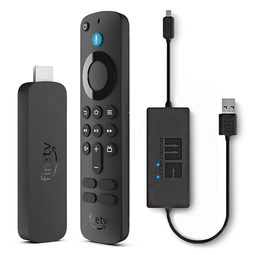 Amazon Fire TV Stick 4K with USB Power Cable