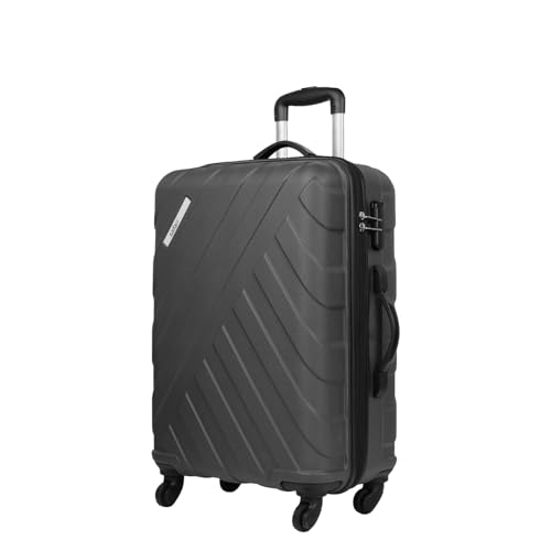 Safari Ray 77 Cms Large Check-in Trolley Bag Hard Case Polycarbonate 4 Wheels 360 Degree Wheeling System Luggage, Travel Bag, Suitcase for Travel, Trolley Bags for Travel, Gun Metal