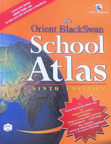 The Orient BlackSwan School Atlas | Current and Updated Latest 9th Endition for 2024-25