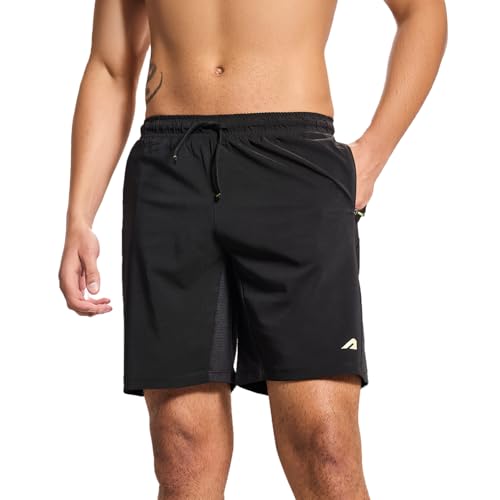 Boldfit Men's Gym Shorts (BFTBM7004TBlackM_Black_M)