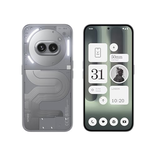 Nothing Phone (2a) Plus Smartphone, MTK 7350 Pro 50 MP Triple Camera, 6.7" 120 Hz AMOLED Display, 5000mAh 50W Fast Charge NFC 12 GB+256 GB Grey