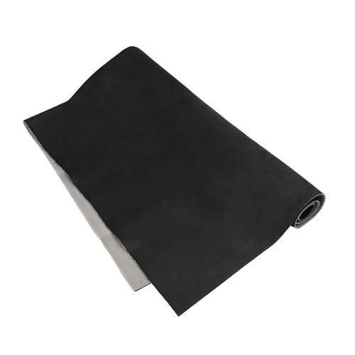 A ABSOPRO Suede Headliner Fabric 80" Length x 60" Width Foam Backed for Car Truck RV SUV Interior Trim Protect Aging Broken Faded DIY Repair Replacement Black Item Replacement