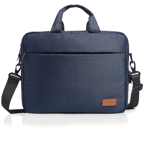 RIONTO Office Laptop Bag for Men with USB Charging Professional Office Bag for Men and Women Durable Laptop Messenger Bag Laptop Bag 15.6 Inch Laptop Macbook (Blue, 15.6 Inch)