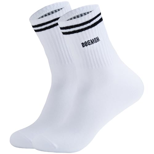 RF&CM Bestickte Socken, Socken DOGMOM Sportsocken Geschenk Muttertag,Dog Mom Geschenk für Frauen, Hundeliebhaber-Geschenk, Hundemama-Geschenk zum Geburtstag, Socken für Hundeliebhaber