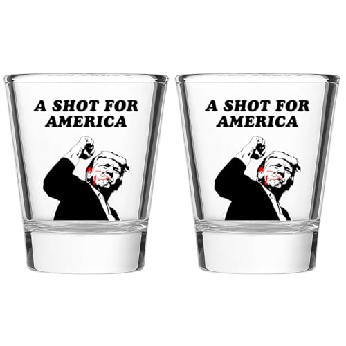 CosyWave Funny Shot Glass Merchandise White Elephant Gifts Assassination Glasses Fight 2024 Gag Gift Merch Cup