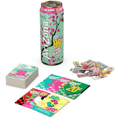 Spin Master Games, Arizona 99 – The Official Arizona Iced Tea Party Game, Count Cards, Collect Cans & Keep it 99, for Kids, Adults & Family, 2-10 Players, Easter Basket Stuffers, for Ages 10 & Up
