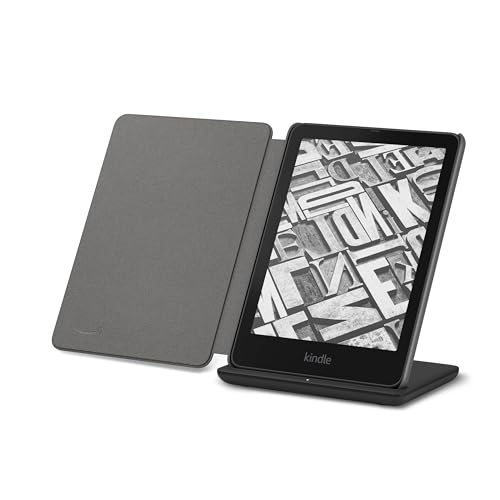 Kindle Paperwhite Signature Edition Essentials Bundle including All-new Kindle Paperwhite Signature Edition (32GB) - Black, Fabric Cover-Black, and Wireless Charging Dock