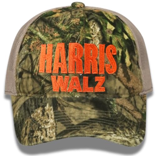 Jeados Harris Walz Camouflage Trucker hat, Kamala for President Camo Hat, Election 2024, Embroidered