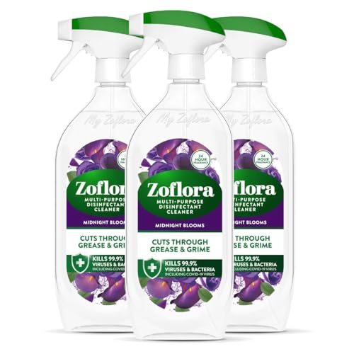 Zo Flora Triple Fresh Disinfectant Set (Midnight Bloom") Ultimate Freshness in Every Spray." (Pack of 3)