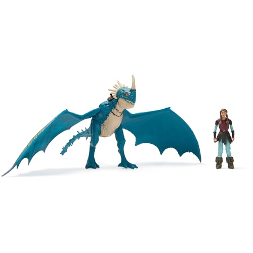 Dreamworks Dragons, How to Train Your Dragon, Deadly Nadder & Astrid, Viking Duo Action Figures, Kids Toys for Boys Ages 4 and up