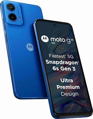 Motorola G45 5G (Brilliant Blue, 8GB RAM, 128GB Storage)