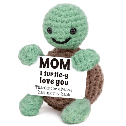 4THFARMES Funny Turtle Gifts for Mom from Daughter Son, Thank You Gifts for Mother, I Love You Mom Gifts for Stepmom Mother in Law, Best Mom Ever Gifts Birthday Mothers Day for Mom