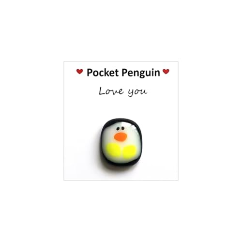 RAMGLYO Pocket Penguin Hug, Cadeau Rétablissement, Pingouin Cadeau, Petite Câlin Pingouin, Cadeaux Encourageants, Cadeaux de Réconfort, Mini Pingouin Jouet Décoration