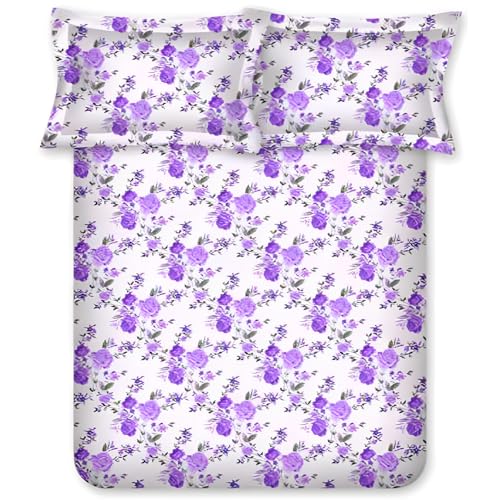 Bombay Dyeing Cardinal Collection Single Size Bedsheet 120 TC, 100% Pure Cotton Premium Bedsheet with 1 Pillow Covers | 1.50 M X 2.24 M |