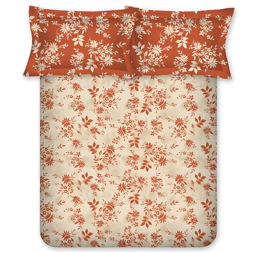 Bombay Dyeing Aster Collection Double Bedsheet 100 TC, 100% Pure Cotton Premium Bedsheet with 2 Pillow Covers