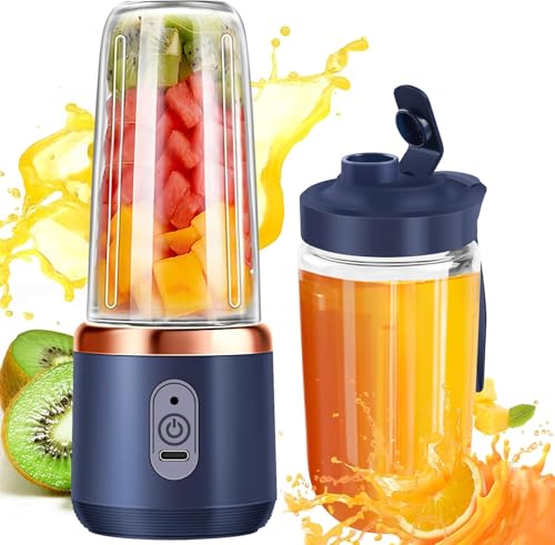 Qlect Portable Blender For Smoothie And Juices : Powerful 40 Watts Juicer Blender that Can Crush Ice too | Juicer Machine With 1800 Mah Rechargeable Battery-Smoothie Blender With Built In 400 ML Jar