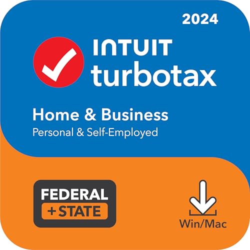 TurboTax Home & Business 2024 Tax Software, Federal & State Tax Return [PC/MAC (MacOS Ventura 13 or Sonoma 14 is required for TurboTax Desktop 2024) Download