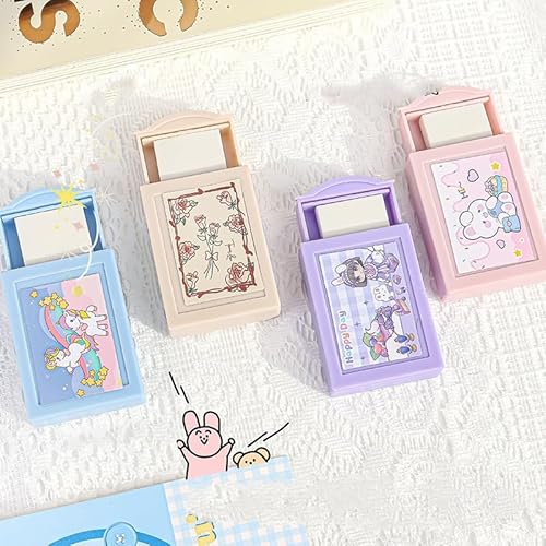 Fun Magic Box Pencil Eraser Cute Drawer Modle Rubber Eraser for Kids, Girls School Student Prize Party Present, Magic Box Shaped Erasers (1), Multi-Color