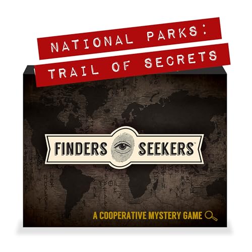 Finders Seekers Mystery Game | National Parks Trail of Secrets – Be a Detective and Investigate an Unsolved case, Escape Room Puzzle Game, for Date Night, Family Night or Solo.