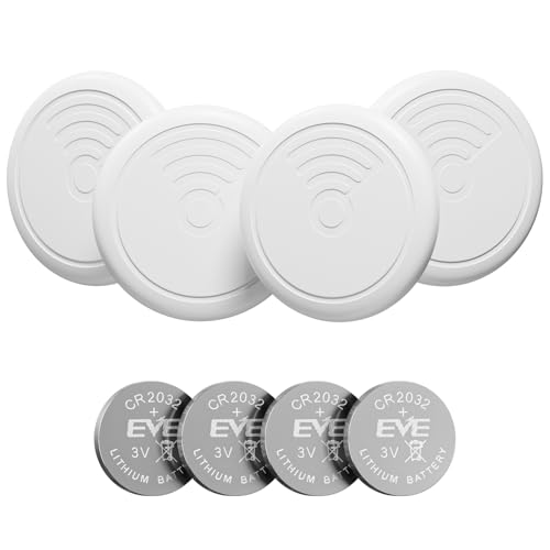 Tags-4 Pack Air Tracker Work with Apple Find My (iOS Only),Track Your Keys Wallet Luggage Backpack Suitcase,Super Lightweight Battery Replaceable Item Finders with 4 Keyrings,Lanyards and IPX8 Cases