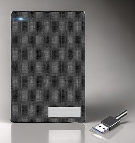 500 GB Portable External Hard Disk Drive High Speed USB 3.0 for PC Laptop Windows Mac Ubuntu Compact 500GB External Drive