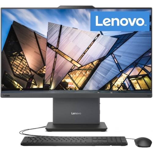 Lenovo ThinkCentre AIO 24" FHD IPS All-in-One Computer, 13th Gen Intel Processor up to 4.4 GHz, 32GB DDR5 RAM, 1TB PCIe SSD, Wi-Fi 6, USB-C, HDMI in&Out, KB&Mouse, Windows 11 Pro