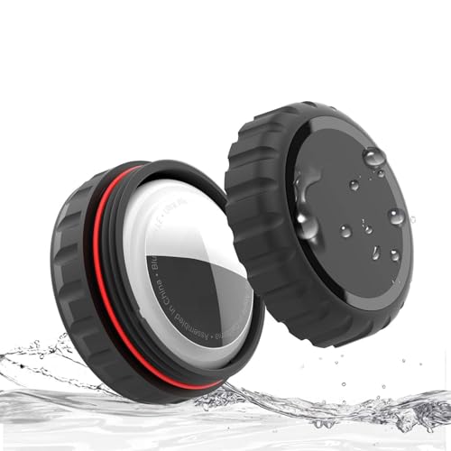 ZORBES for AirtTag Case Protective Case for AirtTag Self Adhesive Waterproof Air-tag Holder with 3M Adhesive Sticker Protective Cover for Apple Airtag, Sticker Mount Hidden, Black