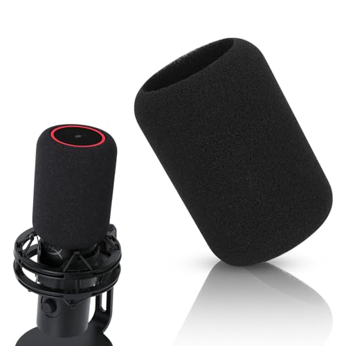 QuadCast 2 Popschutz - Mikro Windschutz Schallschutz Kompatibel mit HyperX QuadCast 2 S Mic, Öffnung von Oben für Mehr Bedienkomfort, Schutz Mikrofon Pop Filter Schaumstoff Windshield von YOUSHARES