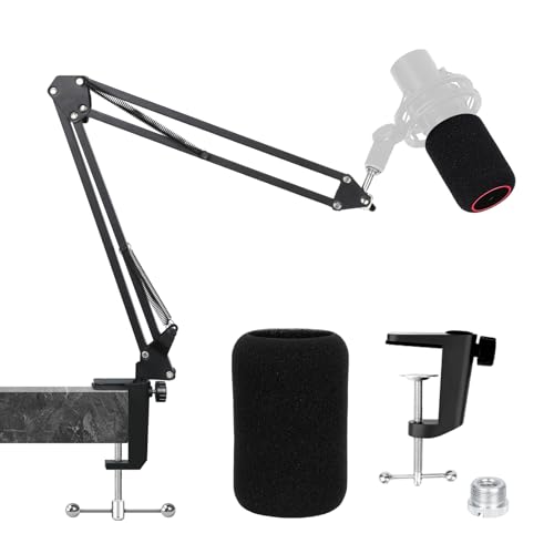 Boom Arm for HyperX QuadCast 2 - Mic Arm with Mic Cover Foam Compatible with HyperX QuadCast 2 S Microphone by YOUSHARES