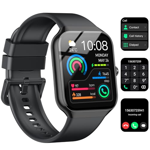 Smart Watch for Men Women (Answer/Make Call), 1.96" HD 2025 Smartwatch with Heart Rate/Sleep Monitor/Pedometer/Calories, 113+ Sports Fitness Watch, IP68 Waterproof Activity Tracker for Android iOS