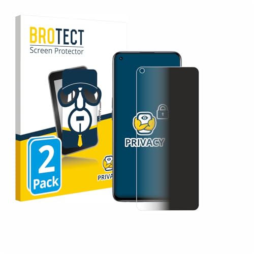 BROTECT (2 Stück Anti-Spy Blickschutzfolie für realme GT Master Edition Privacy Screen Protector [Displayschutz, Sichtschutz, Blaulichtfilter]
