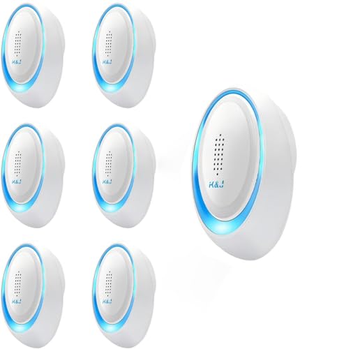 Ultrasonic Pest Repeller, Newest 6Pack Electronic Powerful Mouse Repellent plug-in Pest Control - Ideal for Mosquito, Mice, Spider, Ant, Roaches, Insects, Rodent, Fly