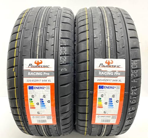 2 X 225 45 17 POWERTRAC ECOSPORT 225/45ZR17 94W XL EXTRA LOAD TYRES M+S (MUD & SNOW) AMAZING C & B RATED LABELS 2254517