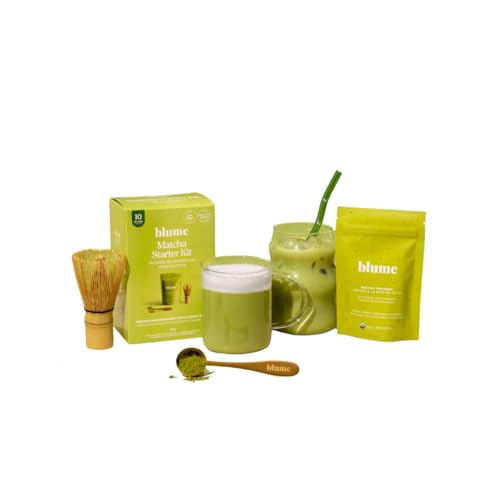 Blume Matcha Coconut Starter Pack - Made in Canada, Organic Superfoods Booster for Lattes, Coffee & Smoothies - Vegan, Sugar and Gluten Free